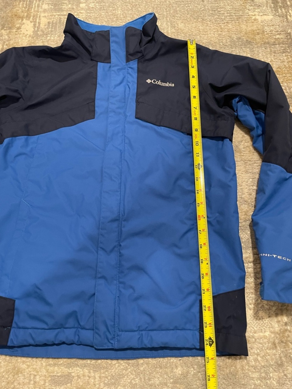 Columbia Boys Large Jacket Coat Blue Black Size Large 14/16 - Picture 9 of 12